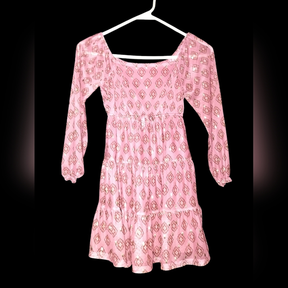 Three pink hearts girls size small